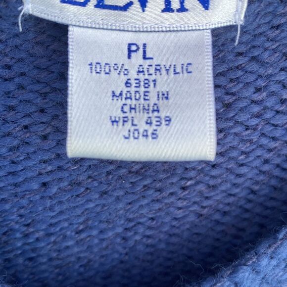 Vintage Leon Levin Blue Cardigan Sz PL - Picture 13 of 13
